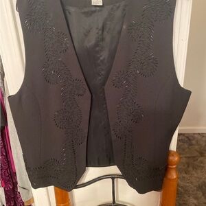 Alfred Dunner Elegant Black Vest